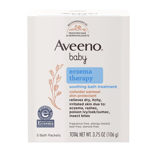 Bath Additive Aveeno® Baby Eczema Therapy 3.75 oz. Individual Packet Unscented Powder