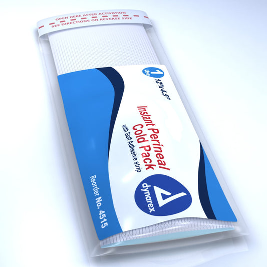Instant Cold Pack Dynarex® Perineal One Size Fits Most 4-1/2 X 12 Inch Plastic / Calcium Ammonium Nitrate / Water Disposable