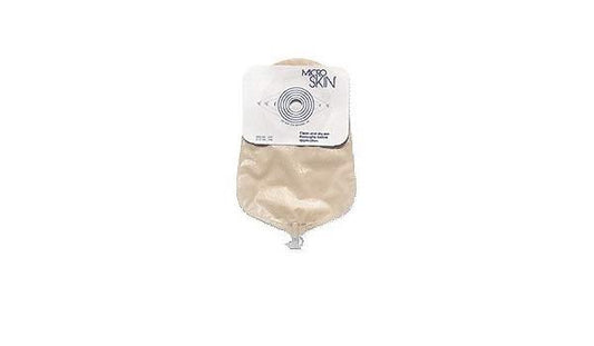 Urostomy Pouch MicroSkin® One-Piece System 9 Inch Length Flat, Trim to Fit Up to 1-1/2 Inch Stoma Drainable