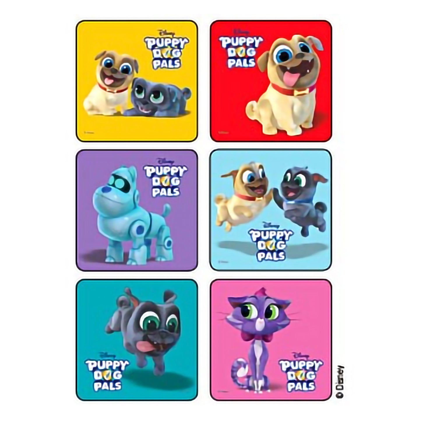 Kids Love Stickers® 75 per Pack Puppy Dog Pals Sticker 2-1/2 Inch