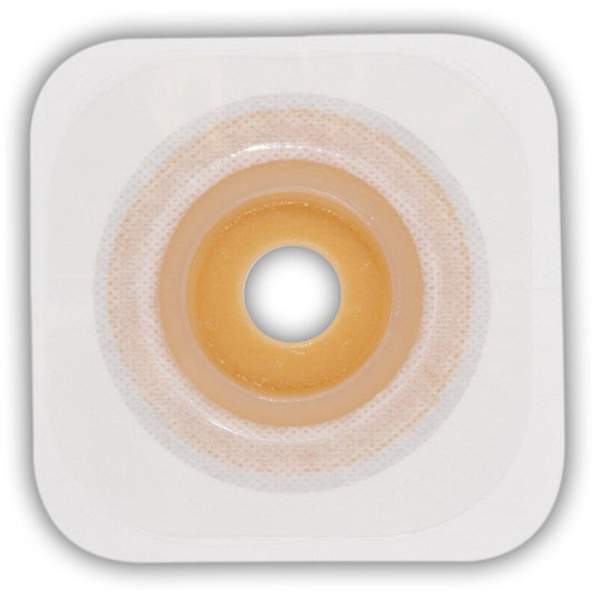 Ostomy Barrier Esteem synergy® Trim to Fit, Extended Wear Durahesive® Adhesive Without Flange Hydrocolloid 1/2 to 7/8 Inch Opening 4 X 4 Inch