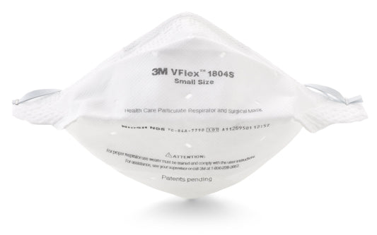 Particulate Respirator / Surgical Mask 3M™ VFlex™ Medical N95 ASTM F1862 Elastic Strap Small