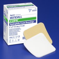 Foam Dressing Kendall™ 5 X 5 Inch Without Border Without Film Backing Nonadhesive Square Sterile