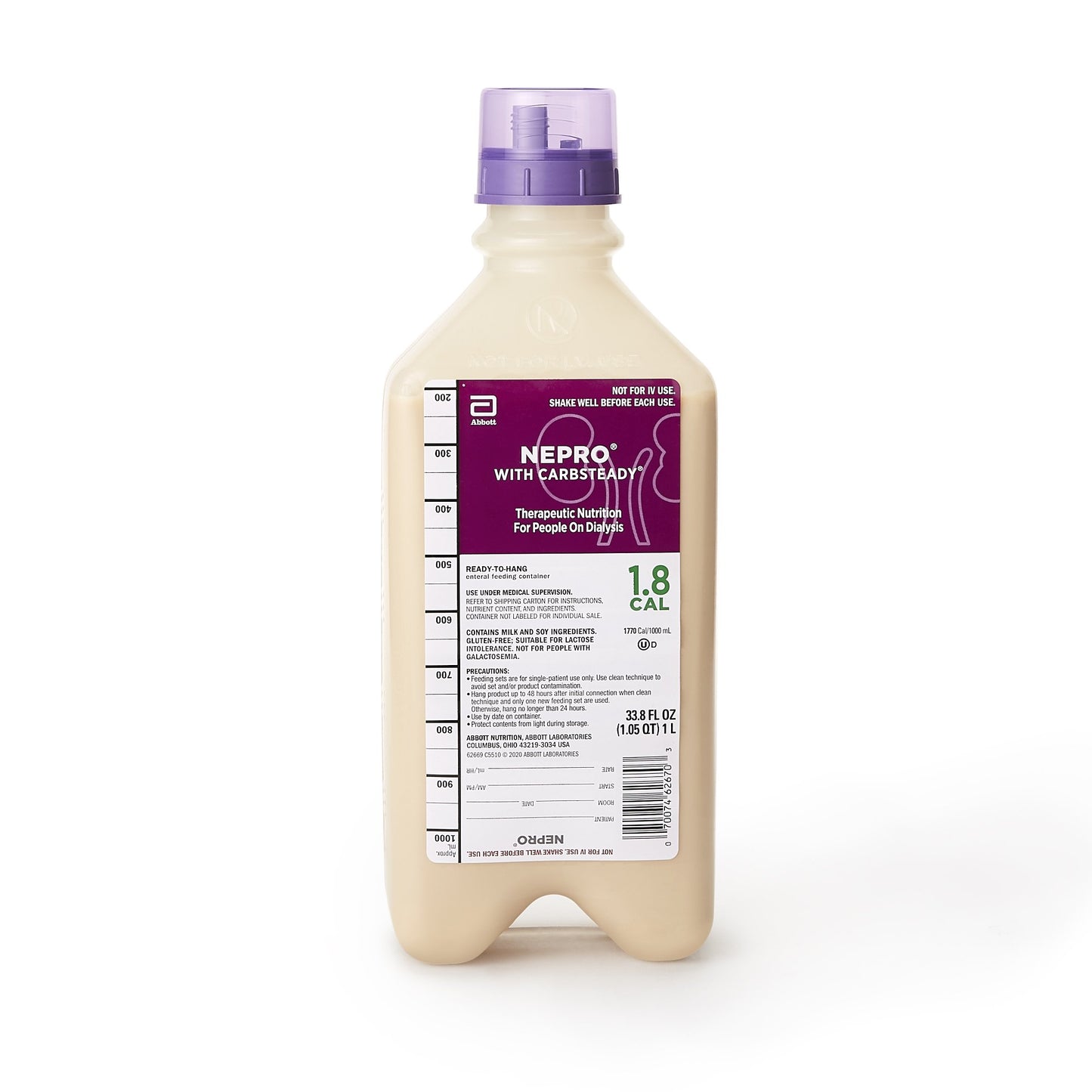 Oral Supplement Nepro® with Carbsteady® Homemade Vanilla Flavor Liquid 33.8 oz. Bottle