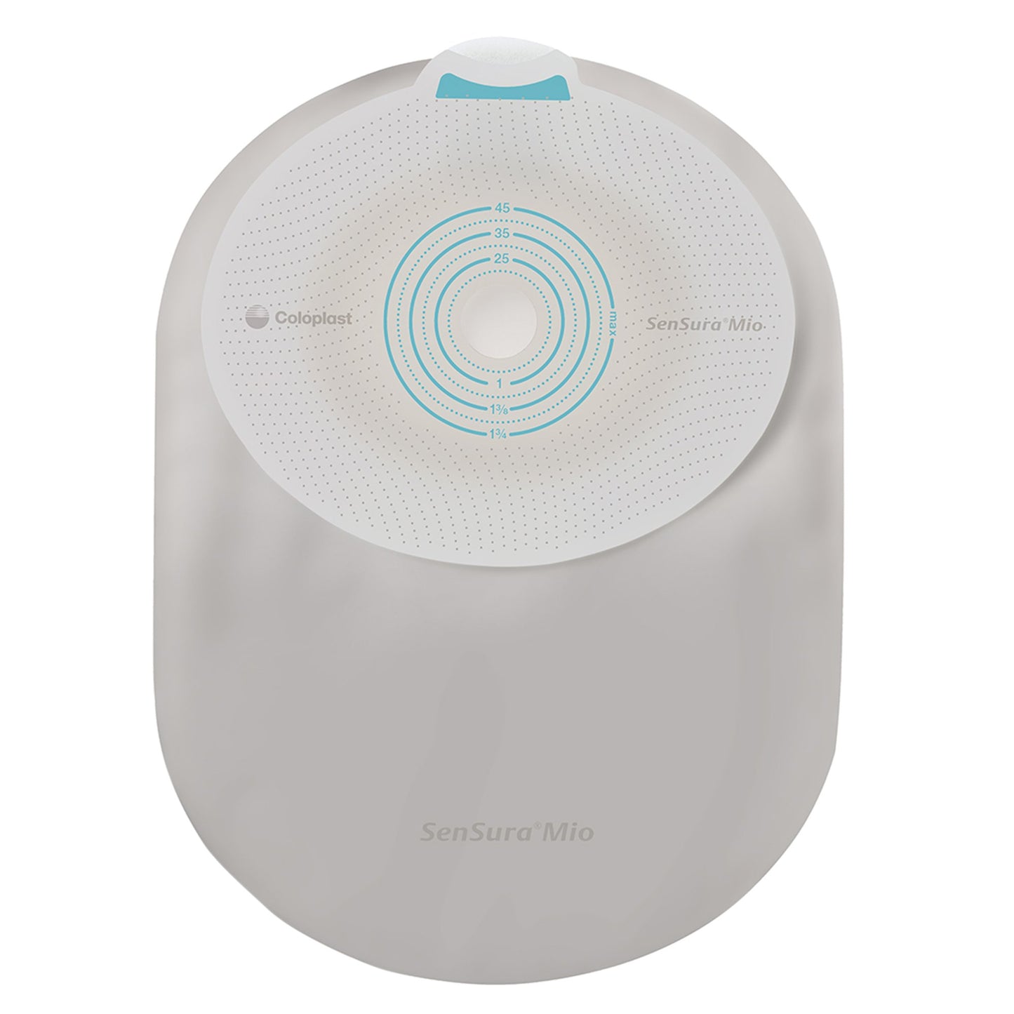 Ostomy Pouch SenSura® Mio One-Piece System 7-1/4 Inch Length, Midi Flat, Pre-Cut 1 Inch Stoma Closed End