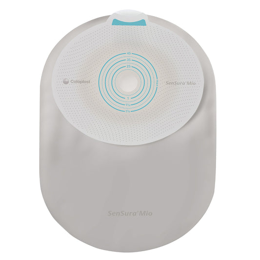 Ostomy Pouch SenSura® Mio One-Piece System 7-1/4 Inch Length, Midi Flat, Pre-Cut 1 Inch Stoma Closed End