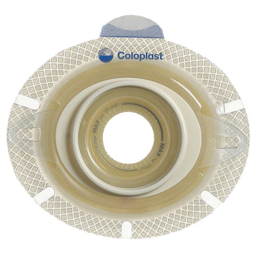 Ostomy Barrier SenSura® Flex Xpro Trim to Fit, Extended Wear Double Layer Adhesive 70 mm Flange Yellow Code System 3/8-2-1/2 Inch Opening