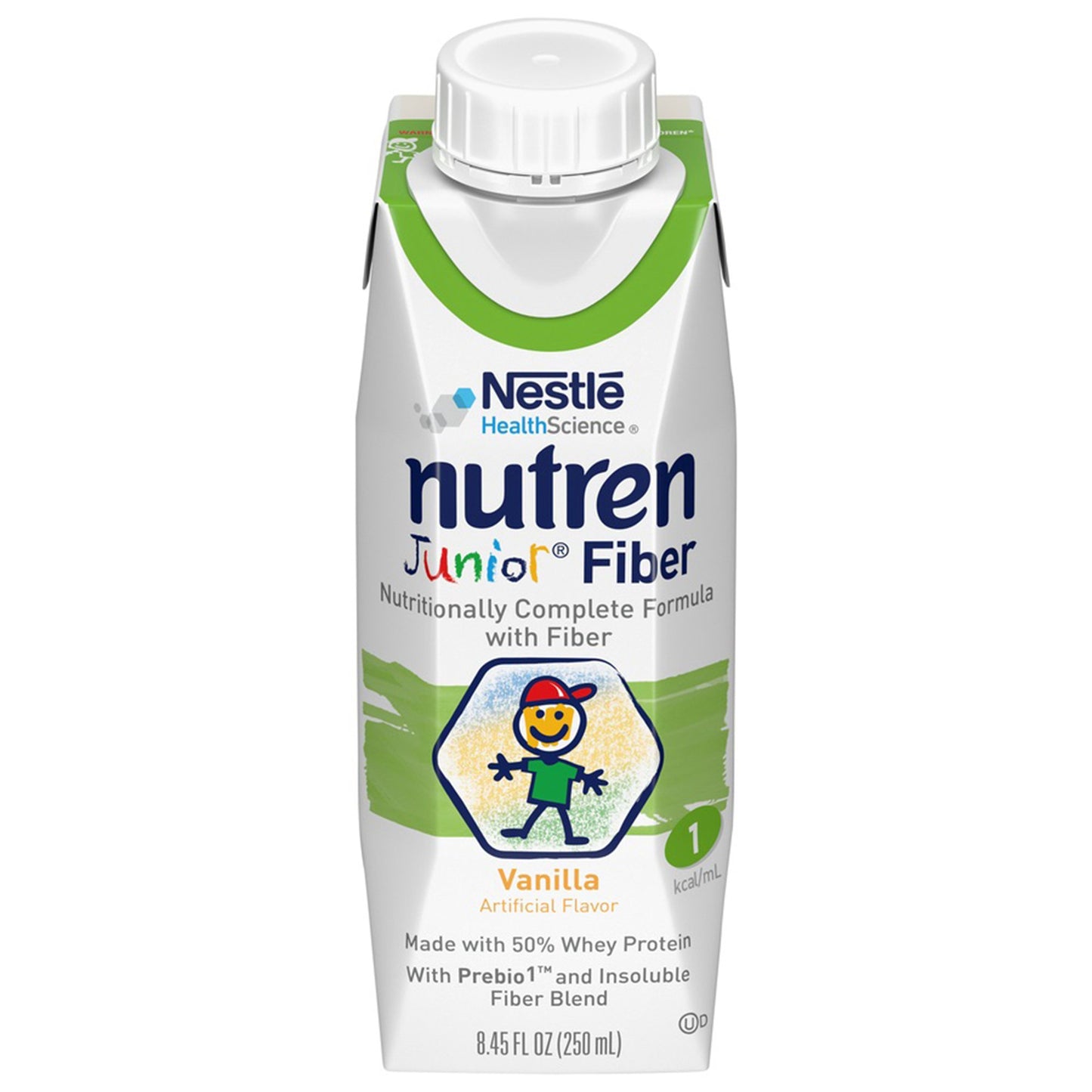 Pediatric Oral Supplement Nutren® Junior Fiber Vanilla Flavor 8.45 oz. Tetra Prisma® Liquid Fiber Bowel Management