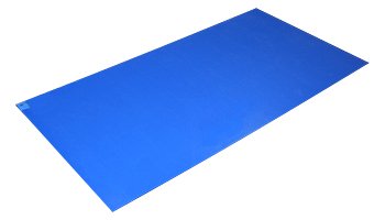 Adhesive Floor Mat Poly Tack 24 X 45 Inch Blue Polyethylene Film