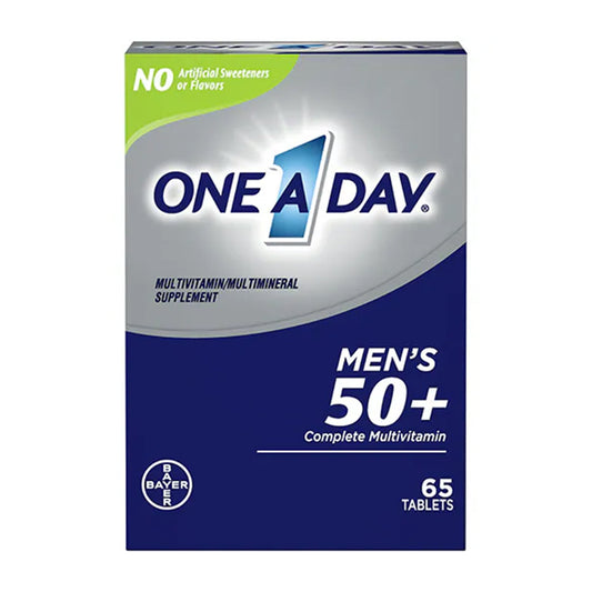 Multivitamin Supplement One A Day® Men's 50+ Healthy Advantage Vitamin A / Ascorbic Acid 3,500 IU - 120 mg Strength Tablet 65 per Bottle