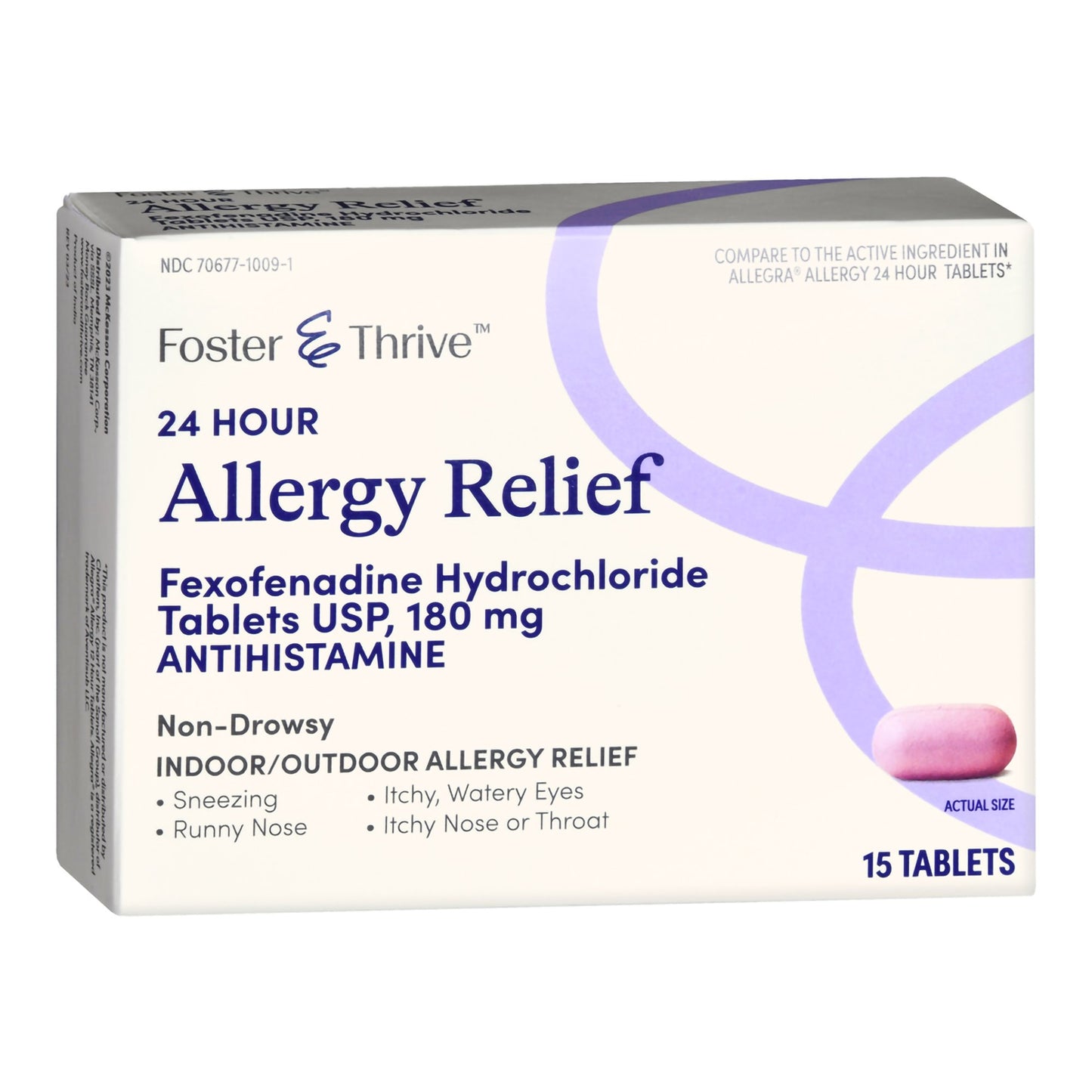 Allergy Relief Foster & Thrive™ 180 mg Strength Tablet 15 per Box