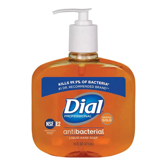 Antimicrobial Soap Dial® Gold Liquid 16 oz. Pump Bottle Scented