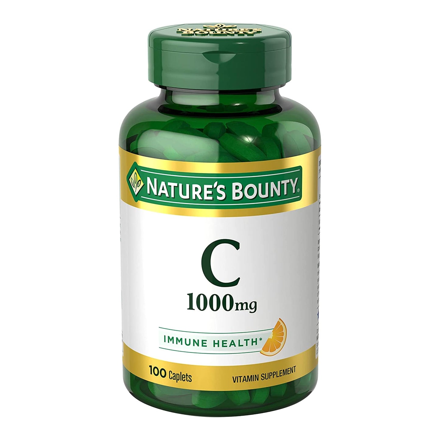 Vitamin C Supplement Nature's Bounty® 1,000 mg Strength Capsule 100 per Bottle