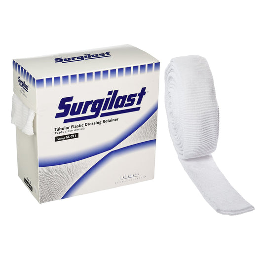 Elastic Net Retainer Dressing Surgilast® Tubular Elastic 25 Yard Size 10 White X-Large Chest / Back / Perineum / Axilla NonSterile