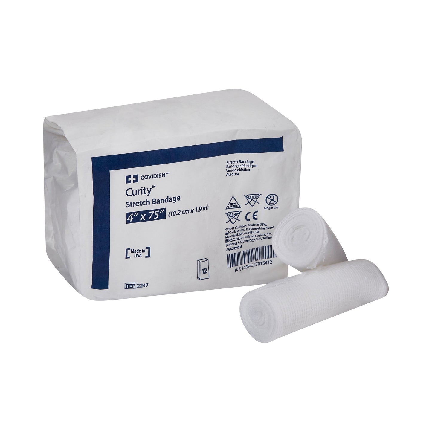 Conforming Bandage Curity™ 4 X 75 Inch 1-Ply NonSterile 12 per Pack