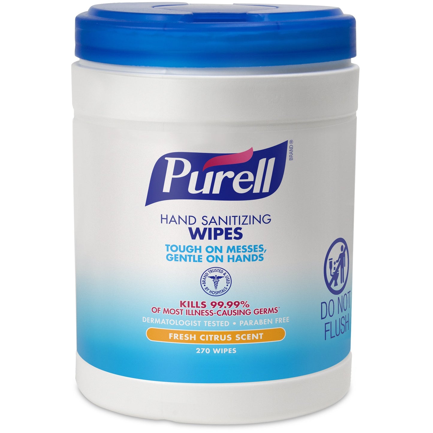 Hand Sanitizing Wipe Purell® 270 Count BZK (Benzalkonium Chloride) Wipe Canister
