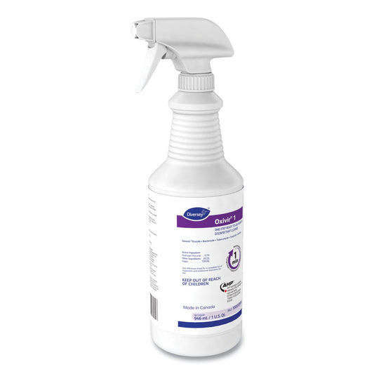 Surface Disinfectant Cleaner Diversey™ Oxivir® 1 Peroxide Based Trigger Spray Liquid 32 oz. Bottle Cherry Almond Scent NonSterile