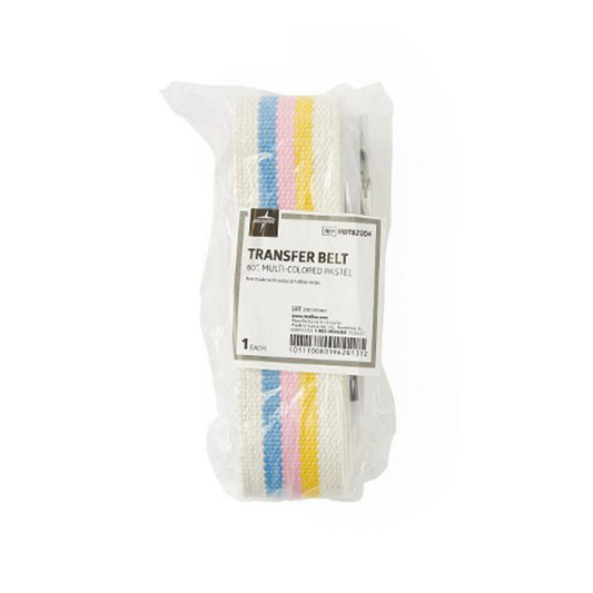 Gait Belt 60 Inch Length Pastel Stripe Cotton