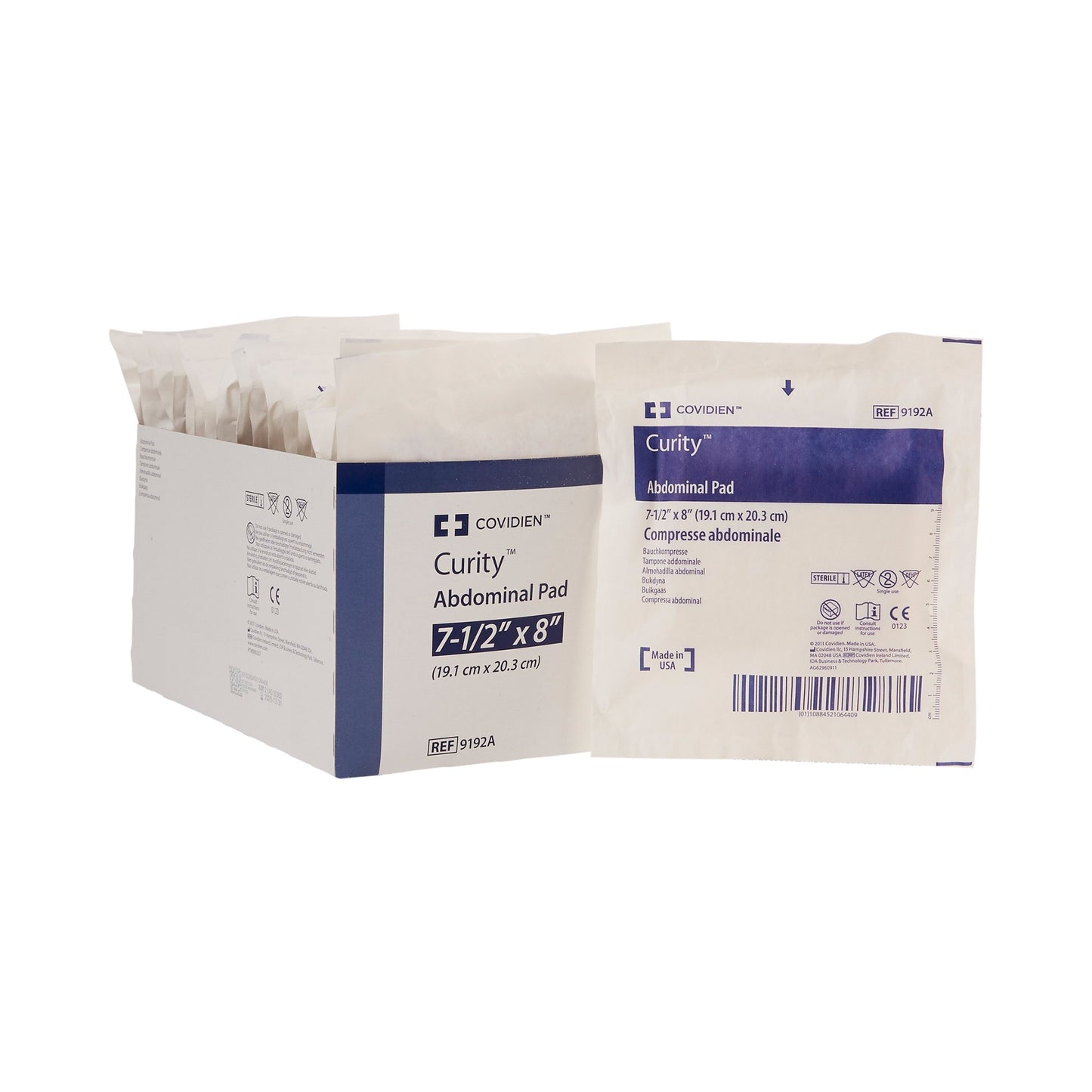 Abdominal Pad Curity™ 7-1/2 X 8 Inch Sterile 1 per Pack