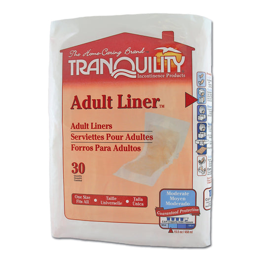 Bladder Control Pad Tranquility® 9 X 24 Inch Heavy Absorbency Super Absorbent Core One Size Fits Most