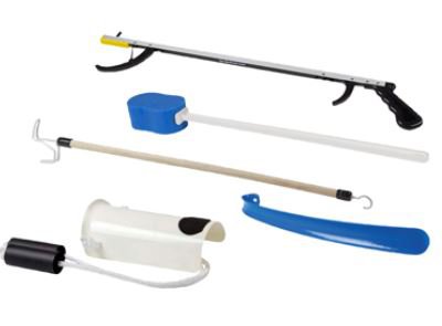 ADL Hip / Knee Equipment Kit FabLife™ Reacher - 26 Inch Length / Shoehorn - 18 Inch Length / Dressing Stick - 24 Inch Length