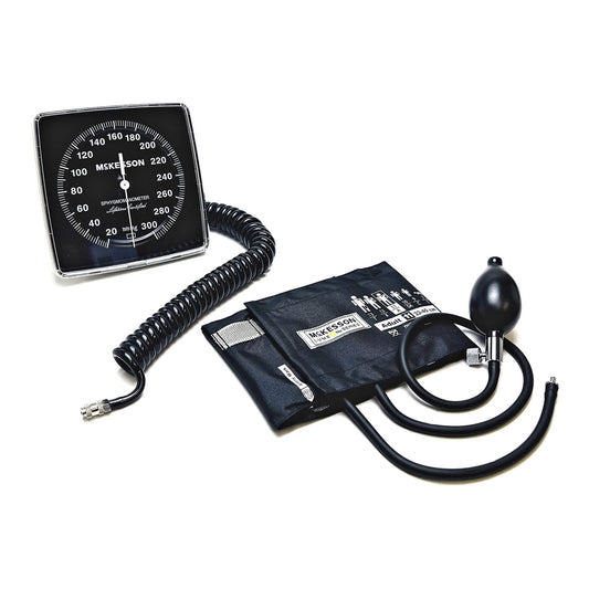 Aneroid Sphygmomanometer Unit McKesson LUMEON™ Adult Cuff Nylon Cuff 23 - 40 cm Wall Mount