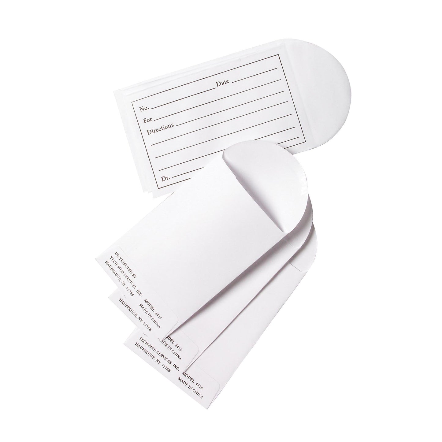 Medication Envelope Tech-Med® White 3½ X 2¼ Inch