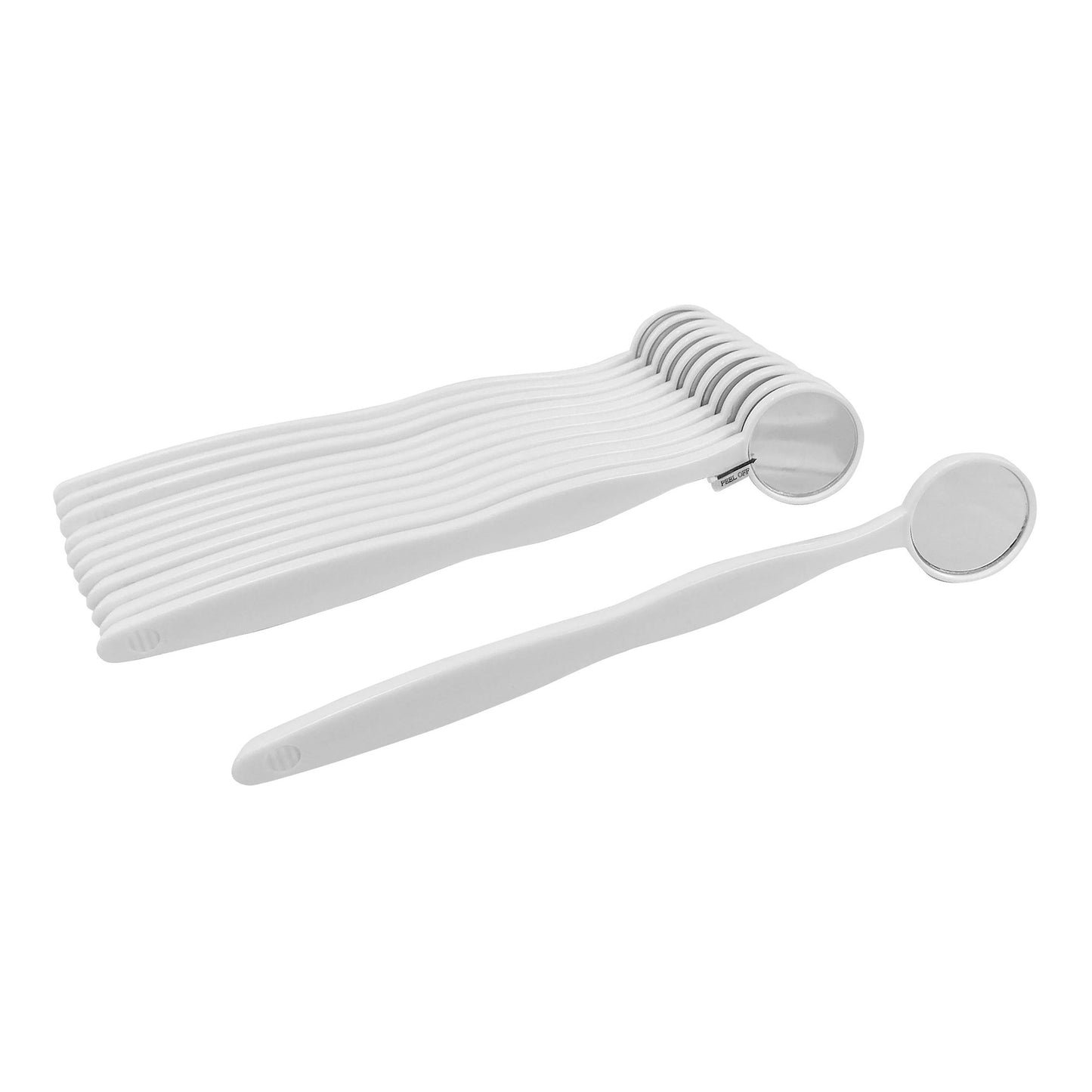 Mouth Mirror Palmero® 7/8 Inch Diameter Plastic Flat Handle