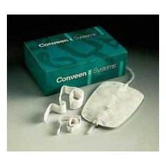 Urinary Leg Bag Conveen® Security+ Anti-Reflux Valve Sterile 1,500 mL Polyethylene / Flocked