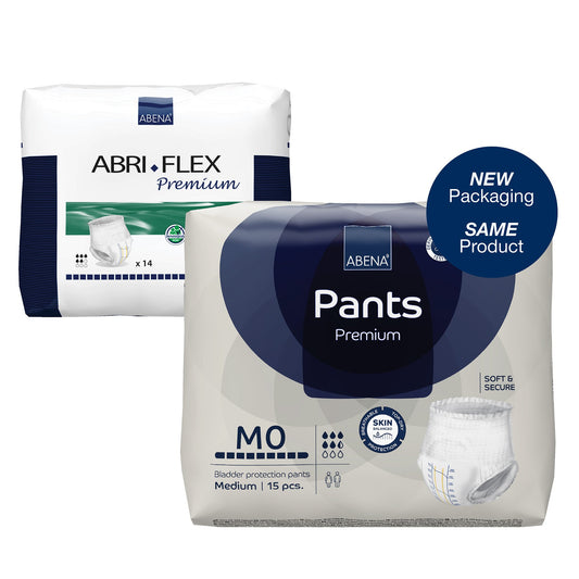 Unisex Adult Absorbent Underwear Abri-Flex™ Premium M0 Pull On with Tear Away Seams Medium Disposable Moderate Absorbency