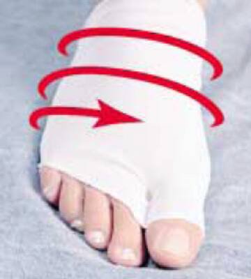 Compression Sleeve Medium White Forefoot
