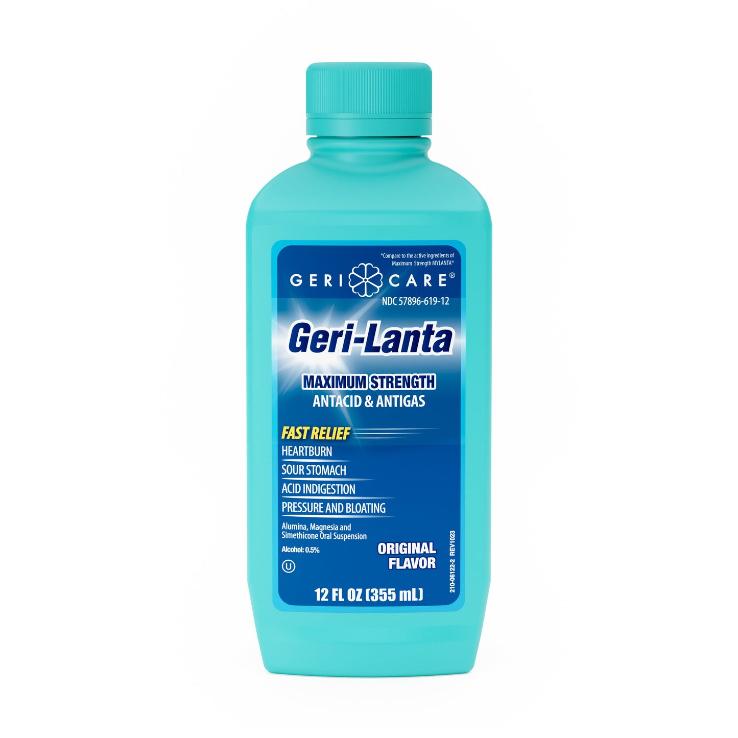 Antacid Geri-Care® 400 mg - 40 mg Strength Oral Suspension 12 oz.