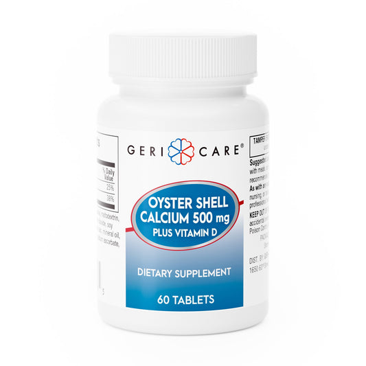 Joint Health Supplement Geri-Care® Oyster Shell 500 mg Strength Tablet 60 per Bottle