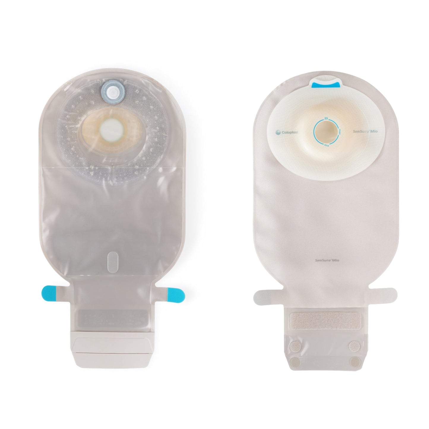 Ostomy Pouch SenSura® Mio Convex One-Piece System 11 Inch Length, Maxi Convex Light, Pre-Cut 1 Inch Stoma Drainable
