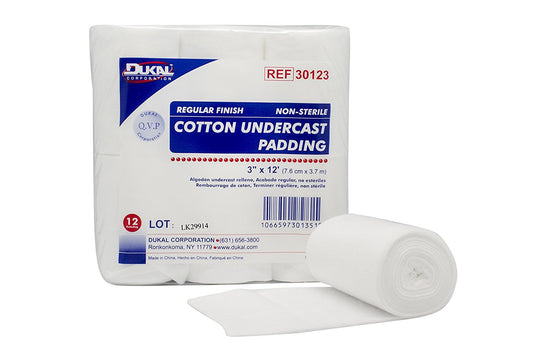 Cast Padding Undercast Dukal™ 3 Inch X 4 Yard Cotton NonSterile