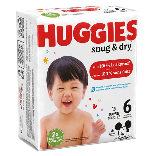 Unisex Baby Diaper Huggies® Snug & Dry Size 6 Disposable Heavy Absorbency