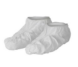 Shoe Cover KleenGuard™ A40 One Size Fits Most Shoe High Seamless Sole White NonSterile