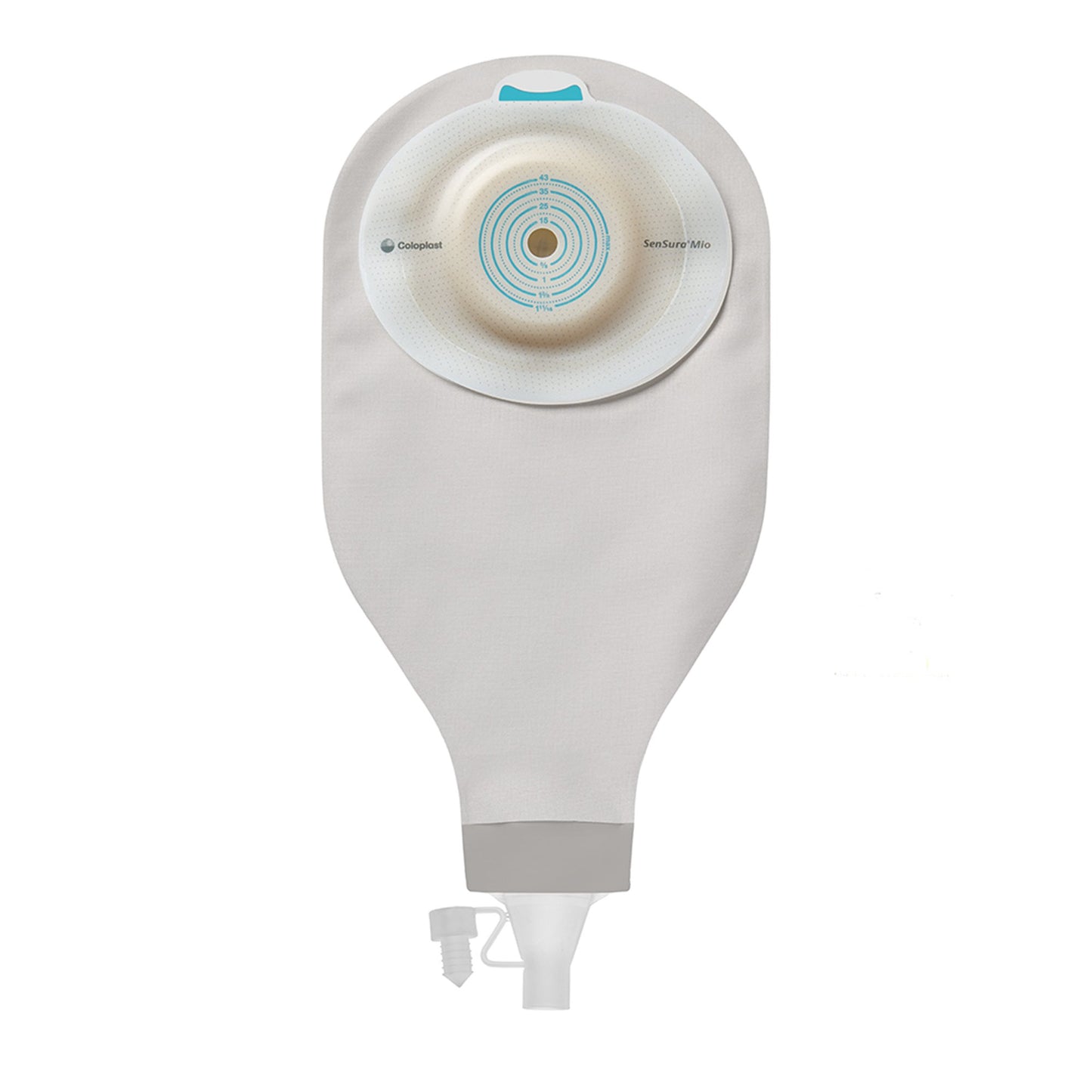 Ostomy Pouch SenSura® Mio High Output One-Piece System Convex Light, Trim to Fit 10 to 43 mm Stoma Drainable
