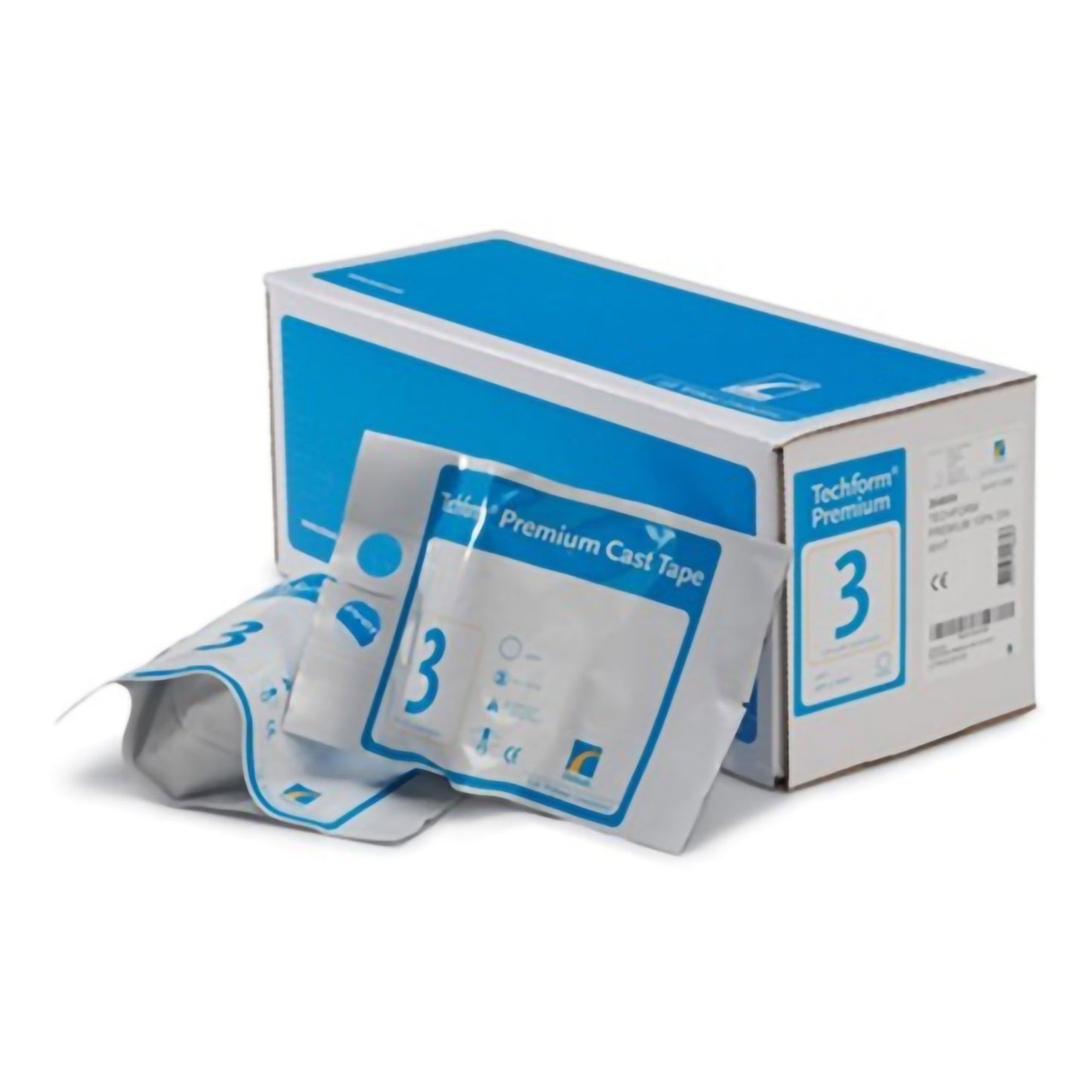 One-Side Padded Splint Roll TechForm® Ortho-Roll® 5 Inch X 15 Foot Fiberglass White