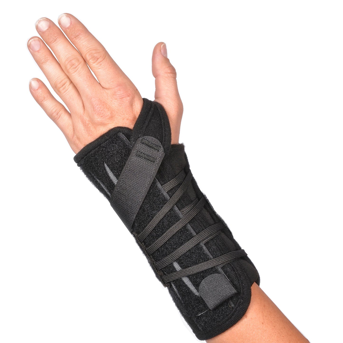 Wrist Brace Titan Wrist™ Aluminum / Nylon Left Hand Black X-Large