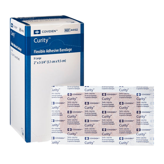 Adhesive Strip Curity™ Fabric Tan 2 X 3-1/4 Inch Sterile