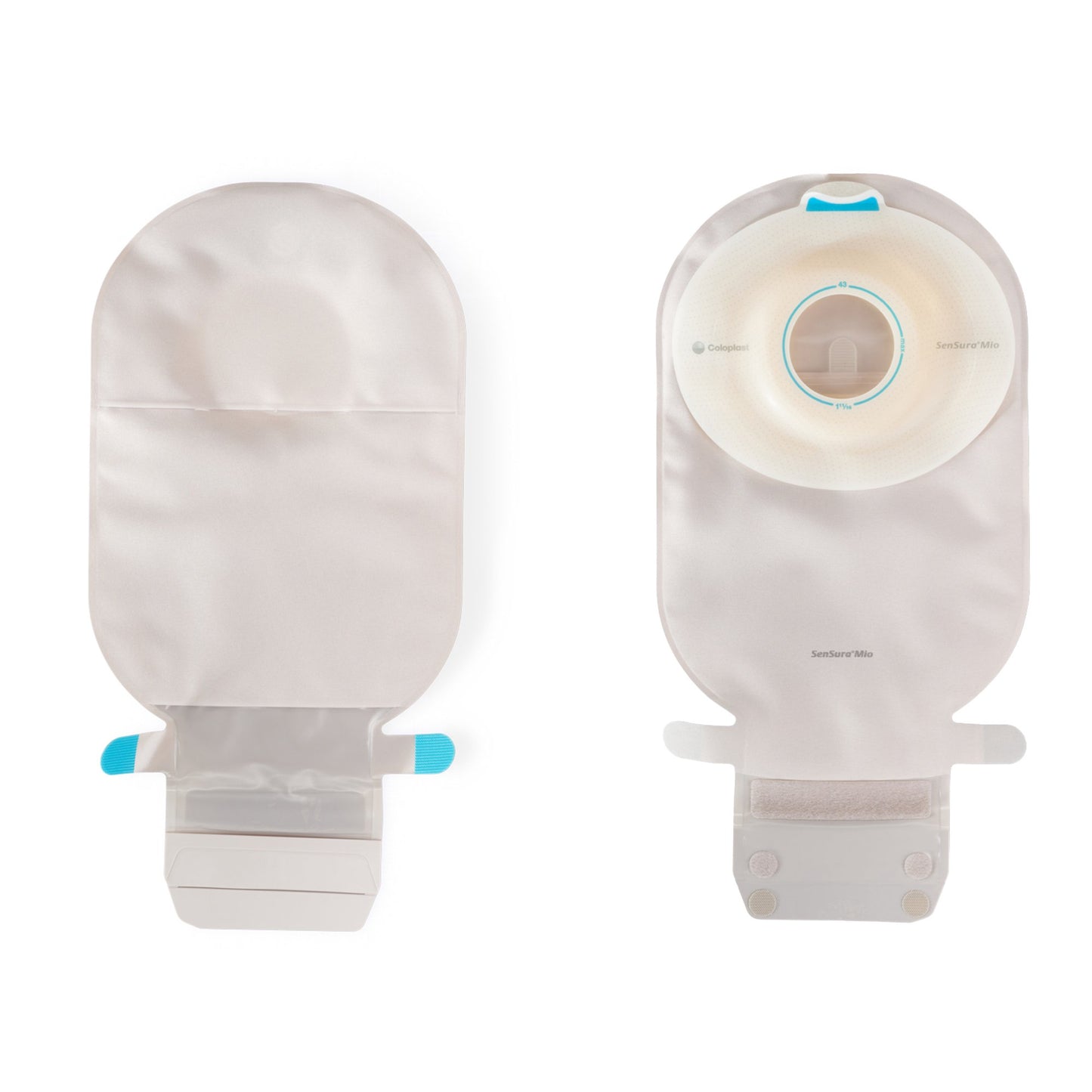 Ostomy Pouch SenSura® Mio Convex One-Piece System 11 Inch Length, Maxi Convex Light, Pre-Cut 1-1/2 Inch Stoma Drainable