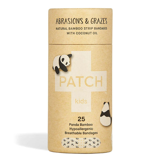Adhesive Strip Patch™ Kids Bamboo / Coconut Oil Kid Design (Pandas) 3/4 X 3 Inch Sterile