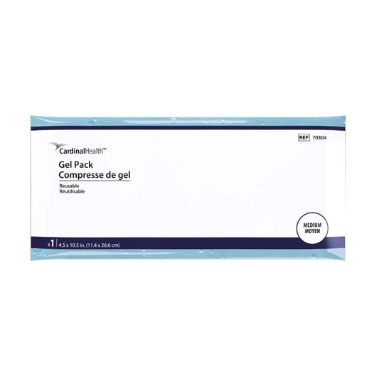 Hot / Cold Pack Cardinal Health™ General Purpose Medium 4-1/2 X 10-1/2 Inch Plastic / Gel Reusable