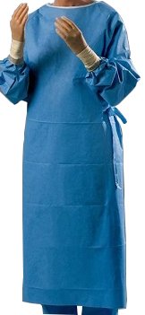 Non-Reinforced Surgical Gown with Towel Astound® 2X-Large Blue Sterile AAMI Level 3 Disposable