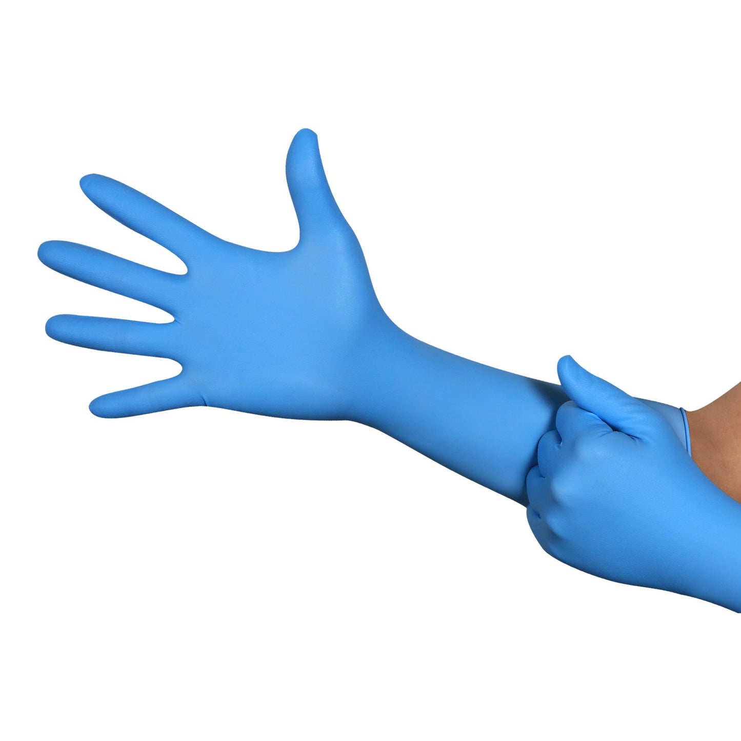 Utility Glove Micro-Touch® Central Supply SPD Plus Small Nitrile Blue 16 Inch Beaded Cuff NonSterile
