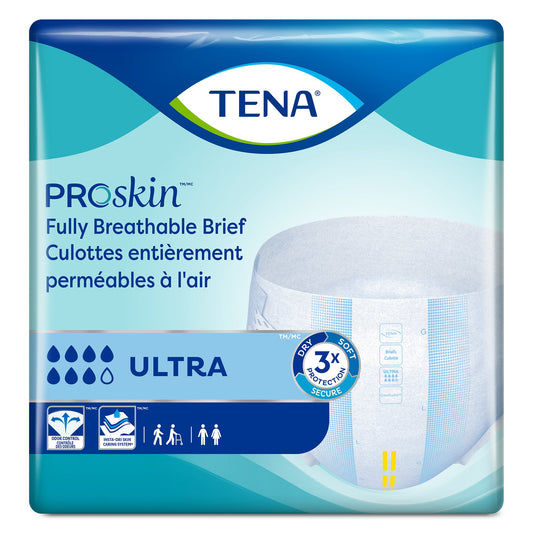 Unisex Adult Incontinence Brief TENA ProSkin™ Ultra X-Large Disposable Heavy Absorbency