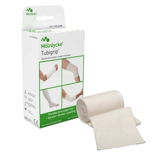 Elastic Tubular Support Bandage Tubigrip® 3 Inch X 1 Yard Large Arm / Medium Ankle / Small Knee Pull On Natural NonSterile Size D Standard Compression