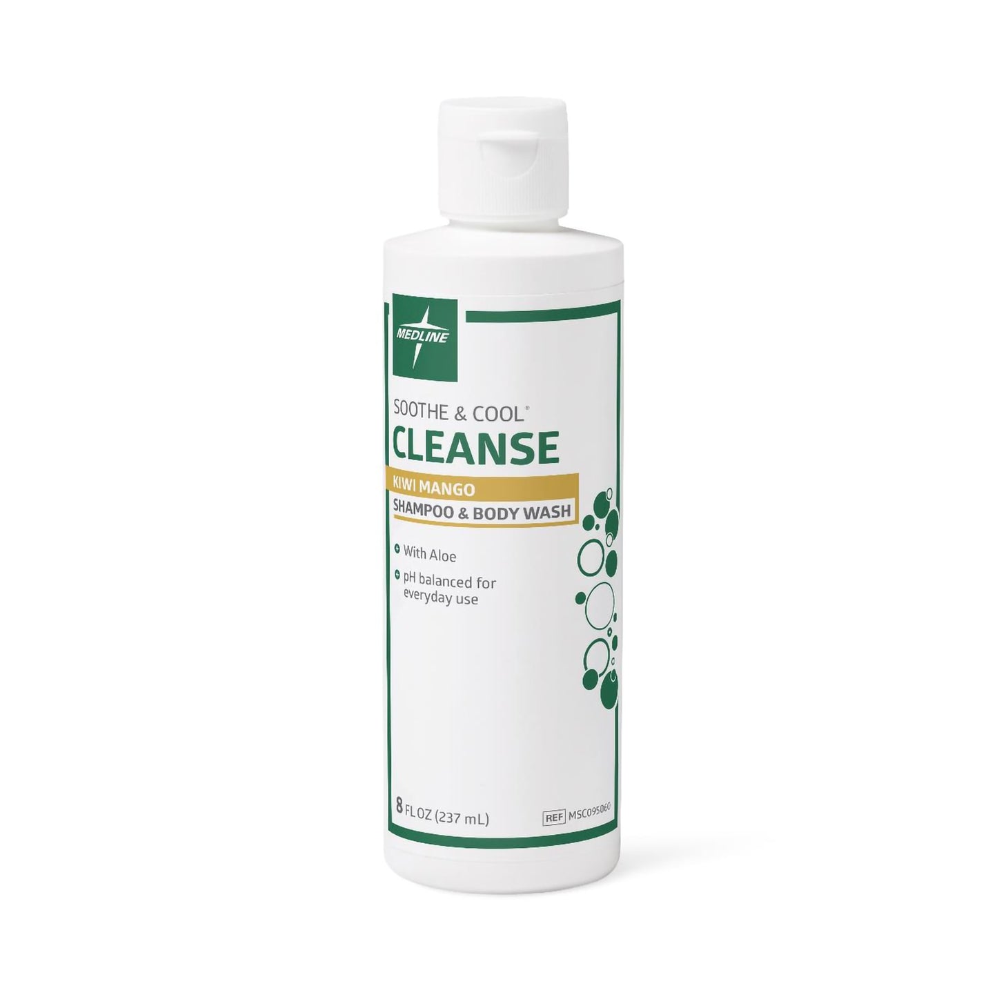 Shampoo and Body Wash Medline 8 oz. Flip Top Bottle Kiwi Mango Scent