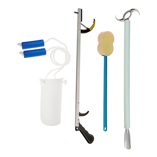 ADL Hip / Knee Equipment Kit SammonsPreston® Hip Kit 8 Reacher - 26 Inch Length / Dressing Stick - 24 Inch Length